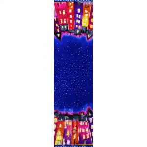 Szal Fioletowe Kamieniczki