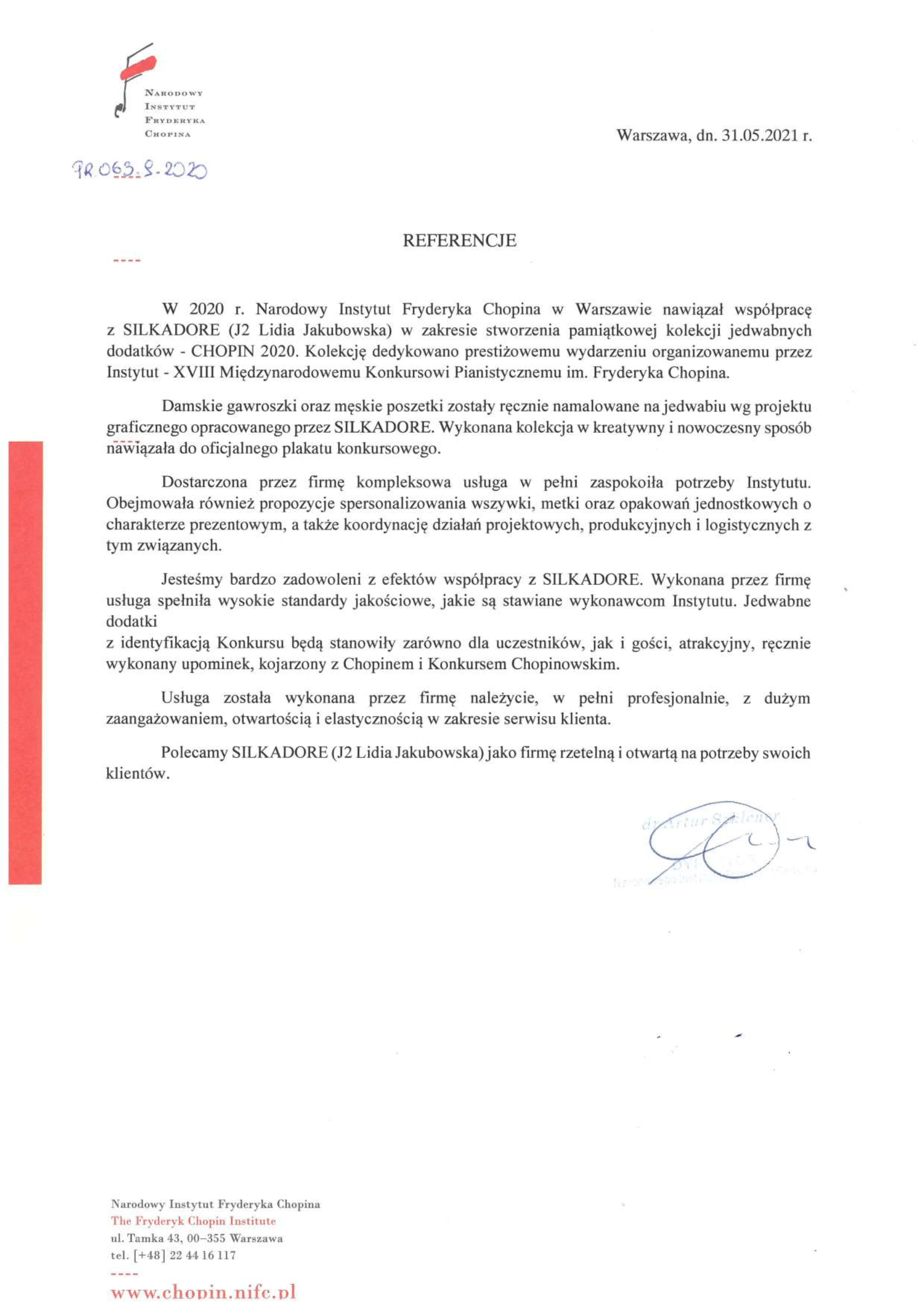 silkadore referencje NIFC