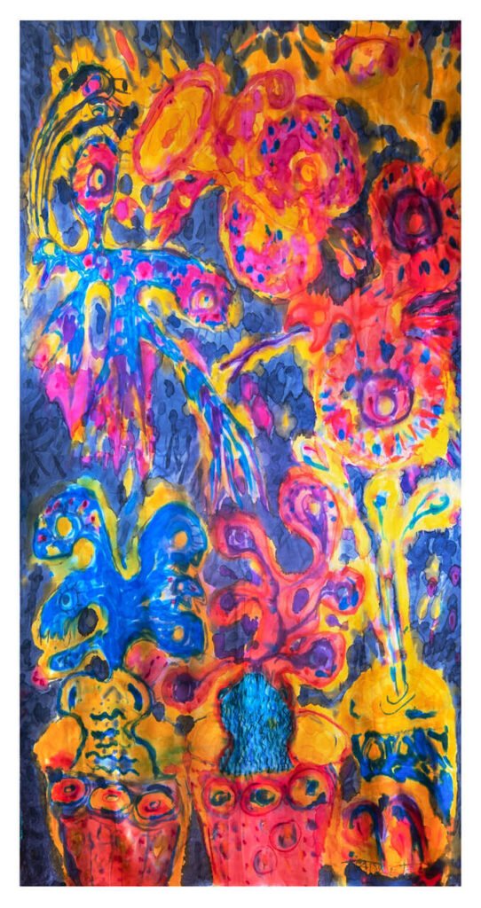 malarstwo na jedwabiu artysta Tomasz Sadlej dla Silkadore